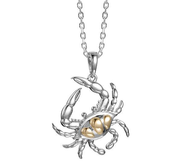 Two-Tone Dungeness Crab Pendant Pendant Island by Koa Nani 