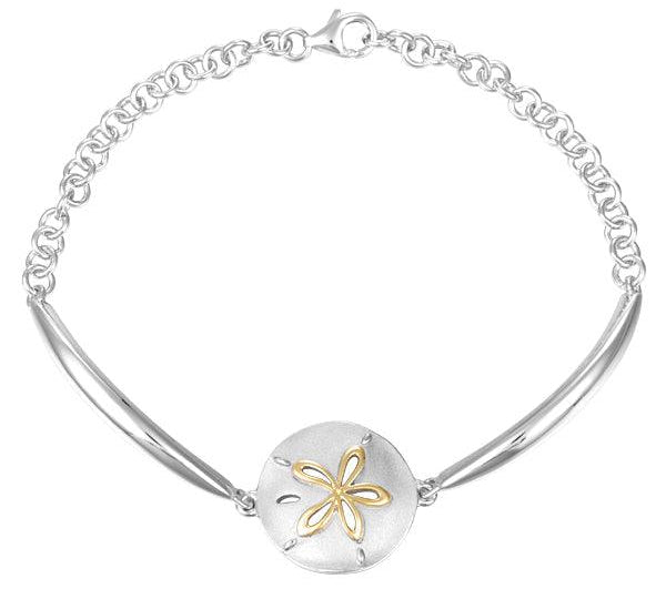 Two-Tone Sand Dollar Bracelet Bracelet Island by Koa Nani 